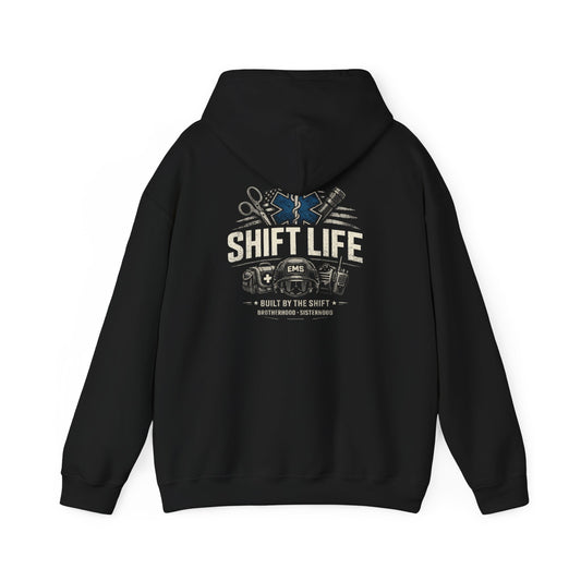 Shift Life EMS Paramedic Hoodie | Ambulance Rescue Emblem