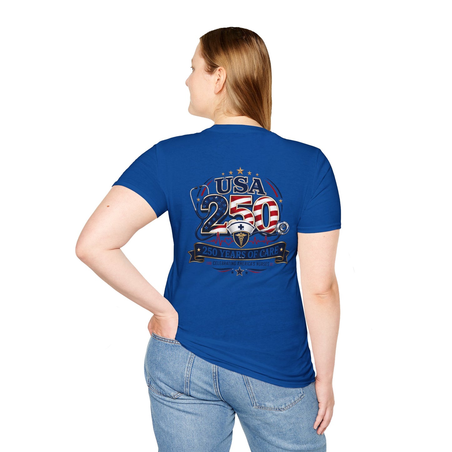 USA 250 Years of Care Nurse Shirt – Patriotic America’s Nurses 250th Anniversary Graphic Tee