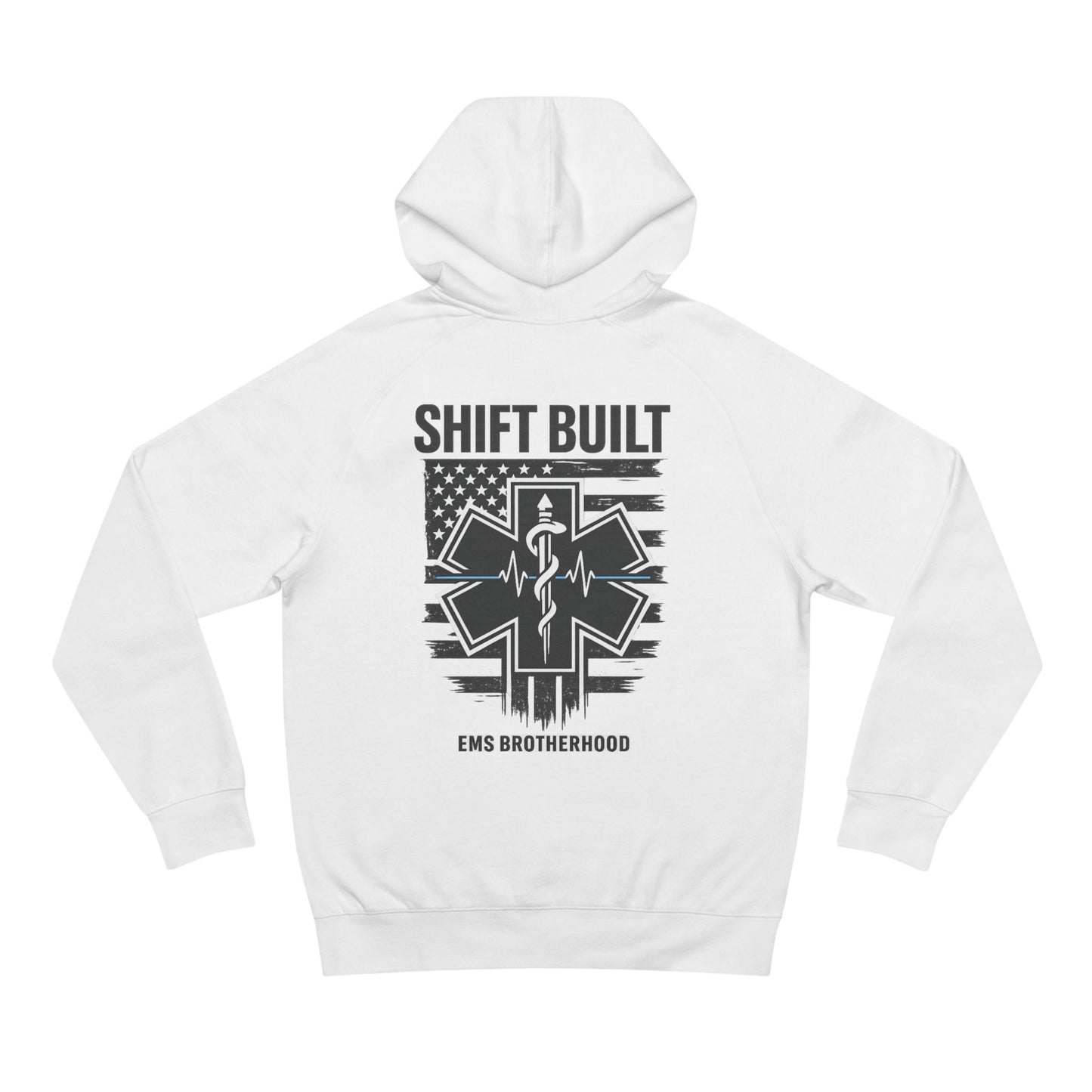 Shift Built EMS Brotherhood Hoodie | Paramedic Star of Life, American Flag