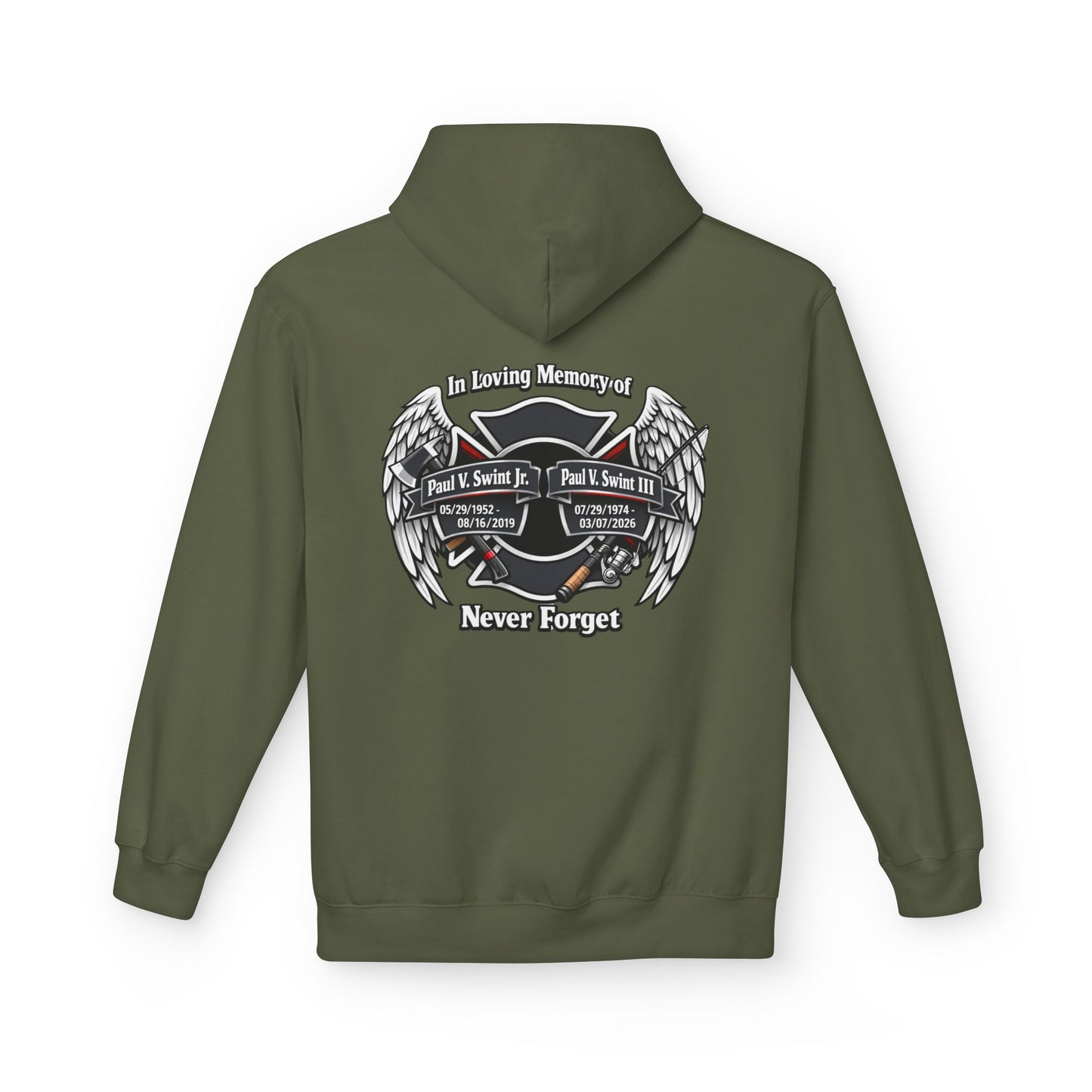 Memorial 'Never Forget' Hoodie — In Loving Memory Tribute Sweatshirt