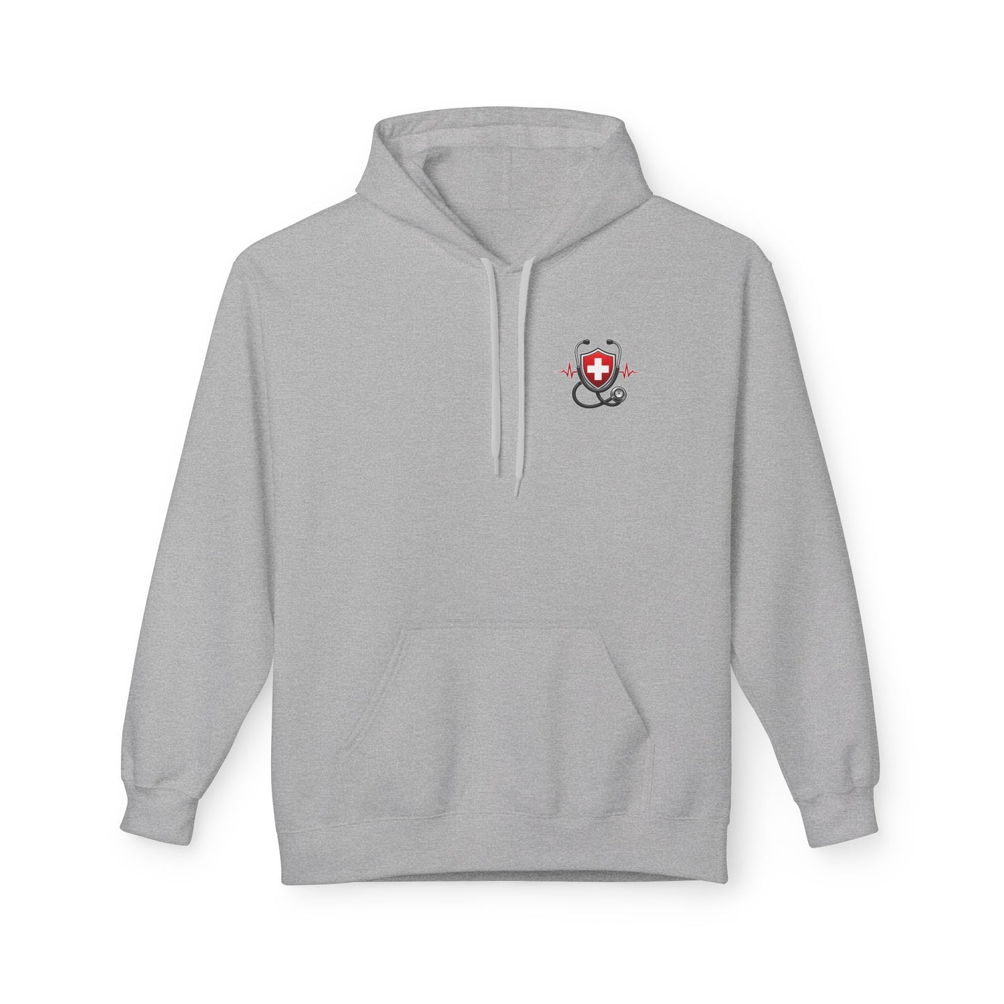 ER Nurse Hoodie - "Present in Chaos, Fueled by Caffeine & Compassion" Medical Staff Pullover