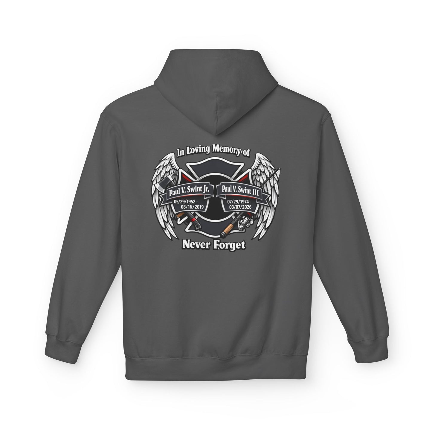 Memorial 'Never Forget' Hoodie — In Loving Memory Tribute Sweatshirt