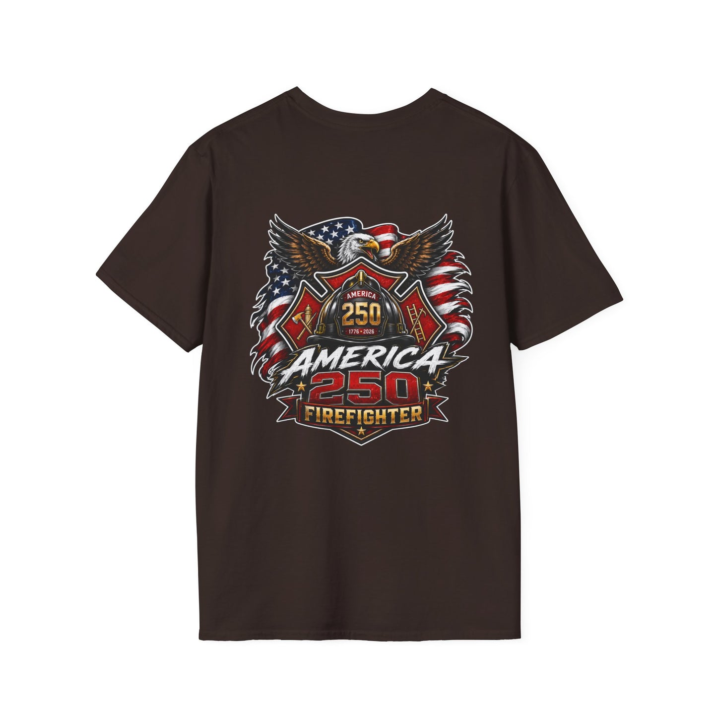 America 250 Firefighter Patriotic Graphic Tee