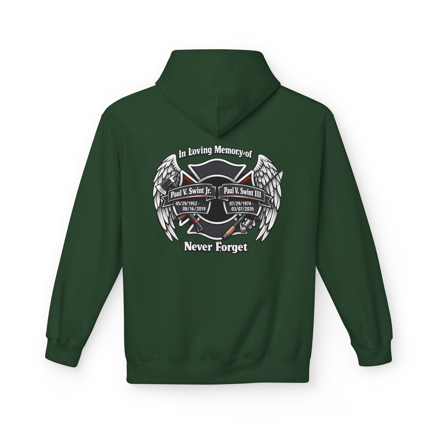 Memorial 'Never Forget' Hoodie — In Loving Memory Tribute Sweatshirt