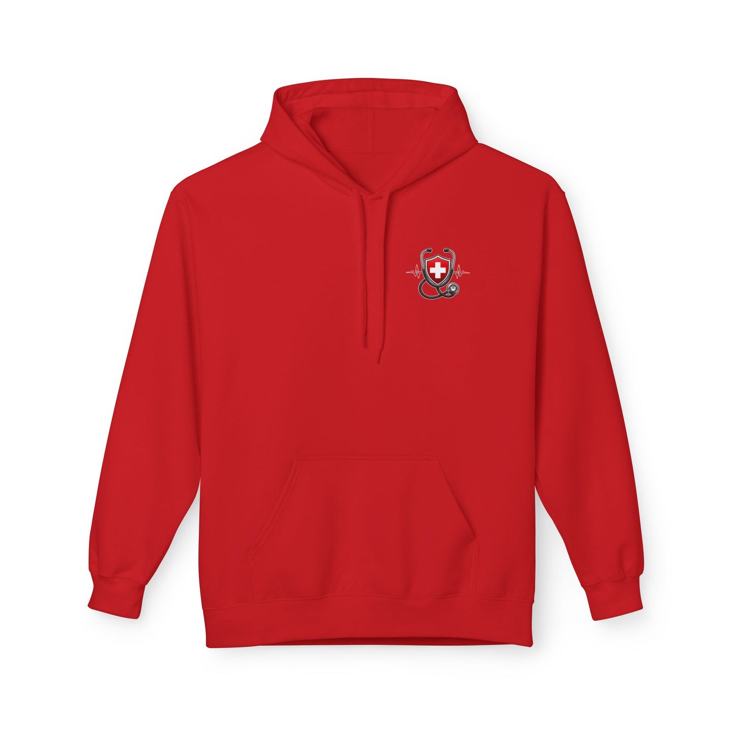 ER Nurse Hoodie - "Present in Chaos, Fueled by Caffeine & Compassion" Medical Staff Pullover