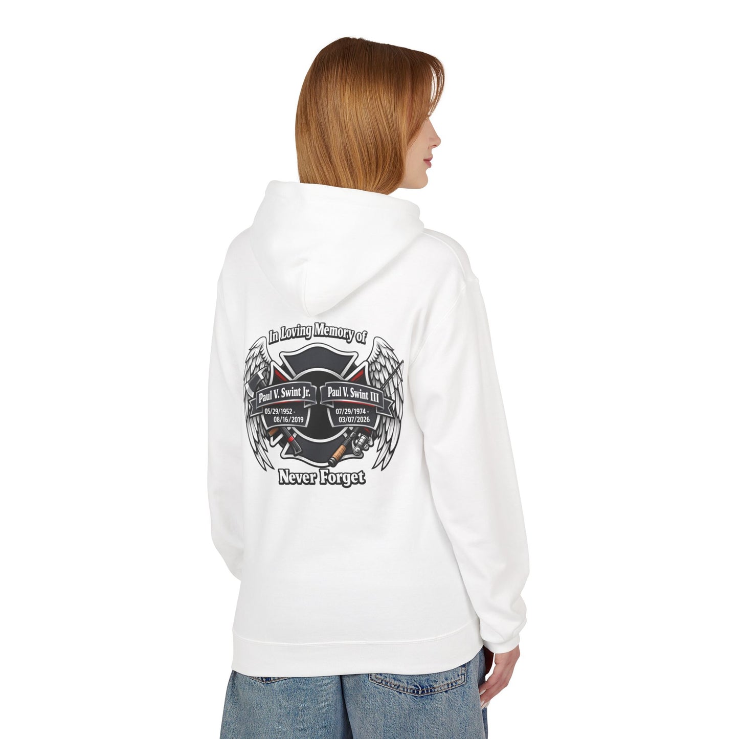 Memorial 'Never Forget' Hoodie — In Loving Memory Tribute Sweatshirt