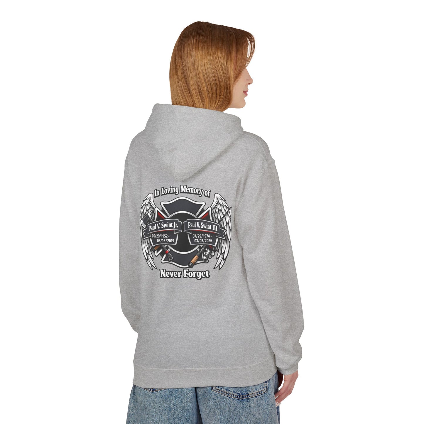 Memorial 'Never Forget' Hoodie — In Loving Memory Tribute Sweatshirt