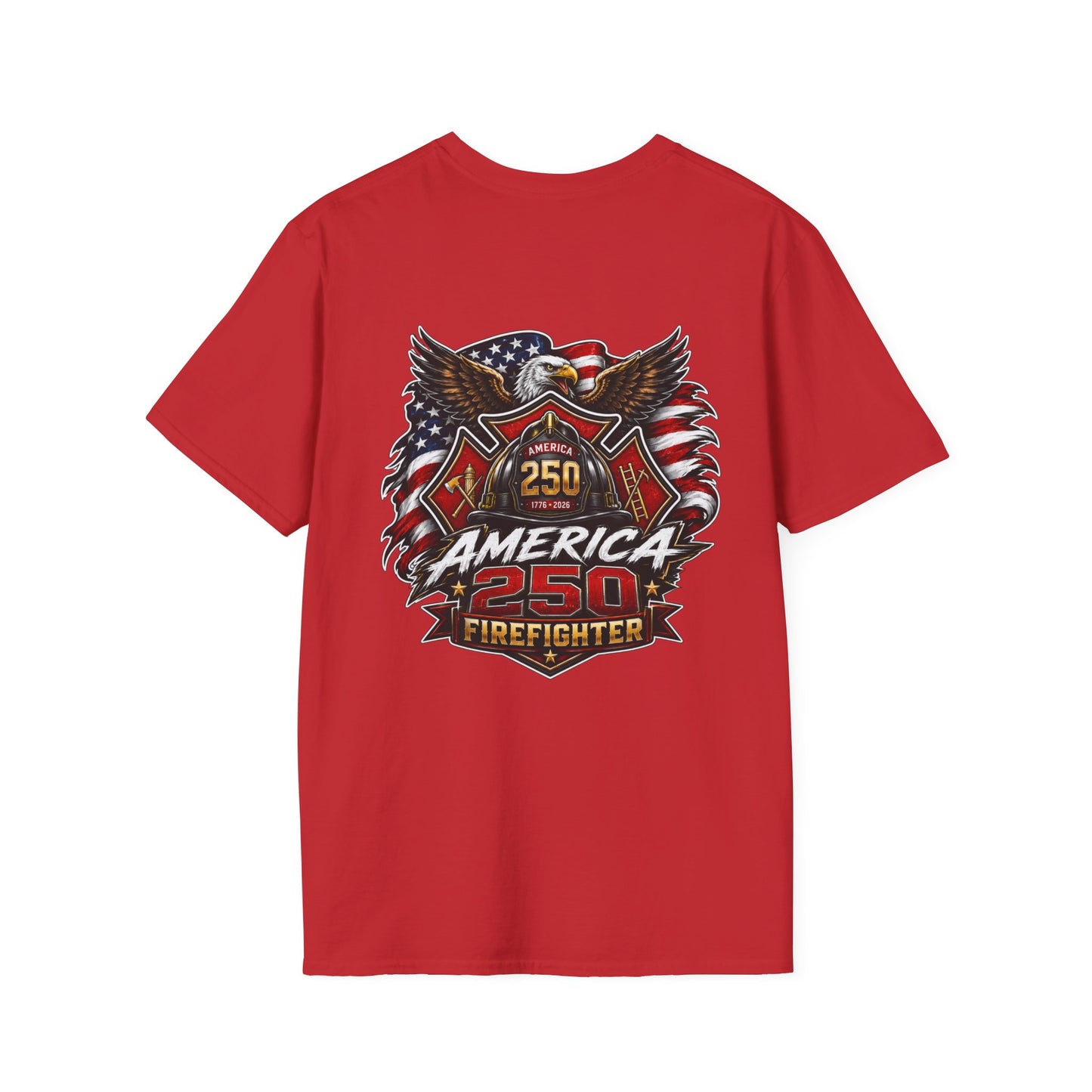 America 250 Firefighter Patriotic Graphic Tee