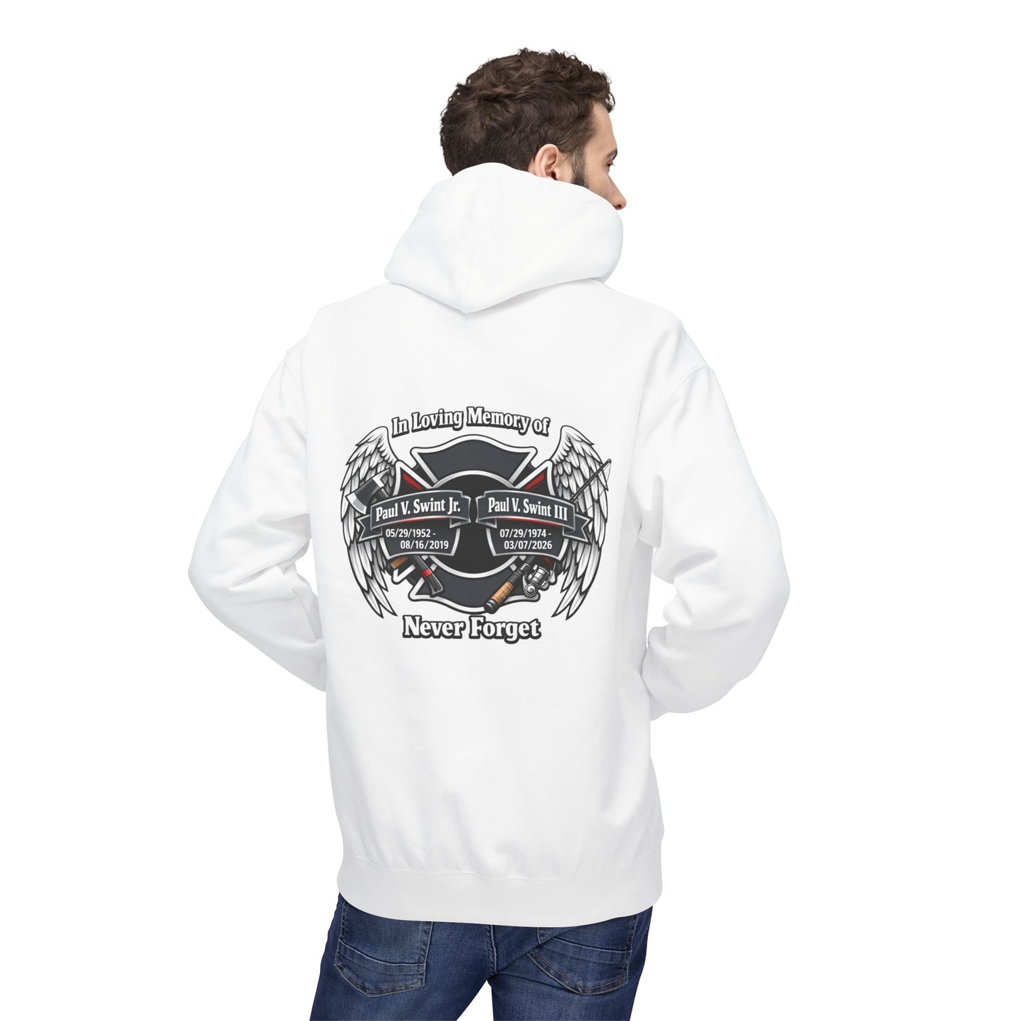 Memorial 'Never Forget' Hoodie — In Loving Memory Tribute Sweatshirt
