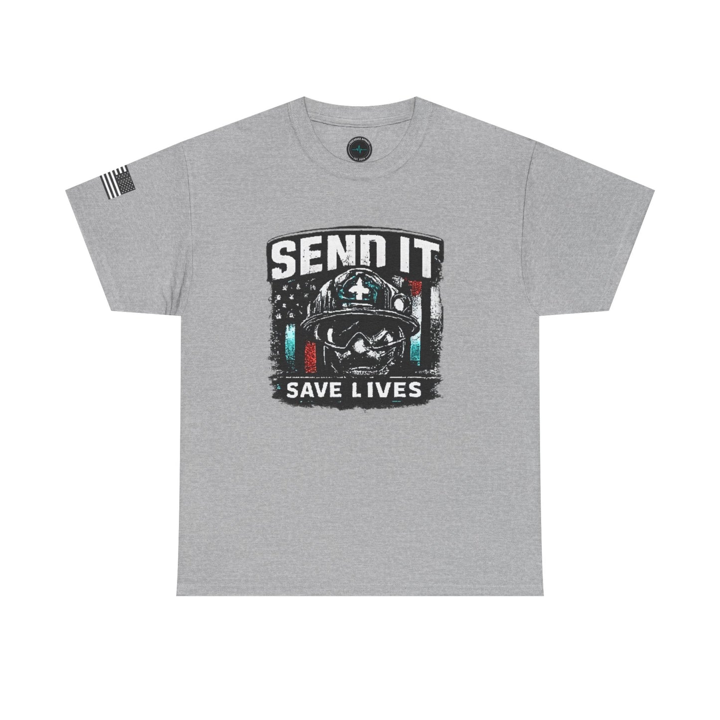 Send It Save Lives T‑Shirt — EMS/Paramedic Rescue Helmet Tee