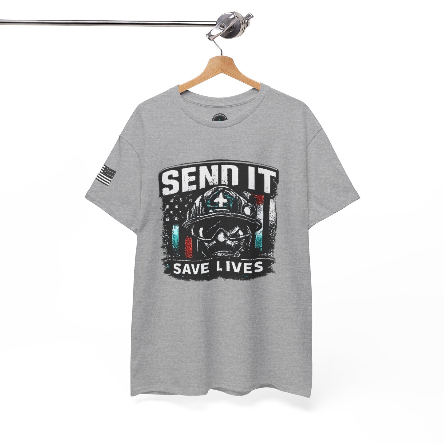 Send It Save Lives T‑Shirt — EMS/Paramedic Rescue Helmet Tee