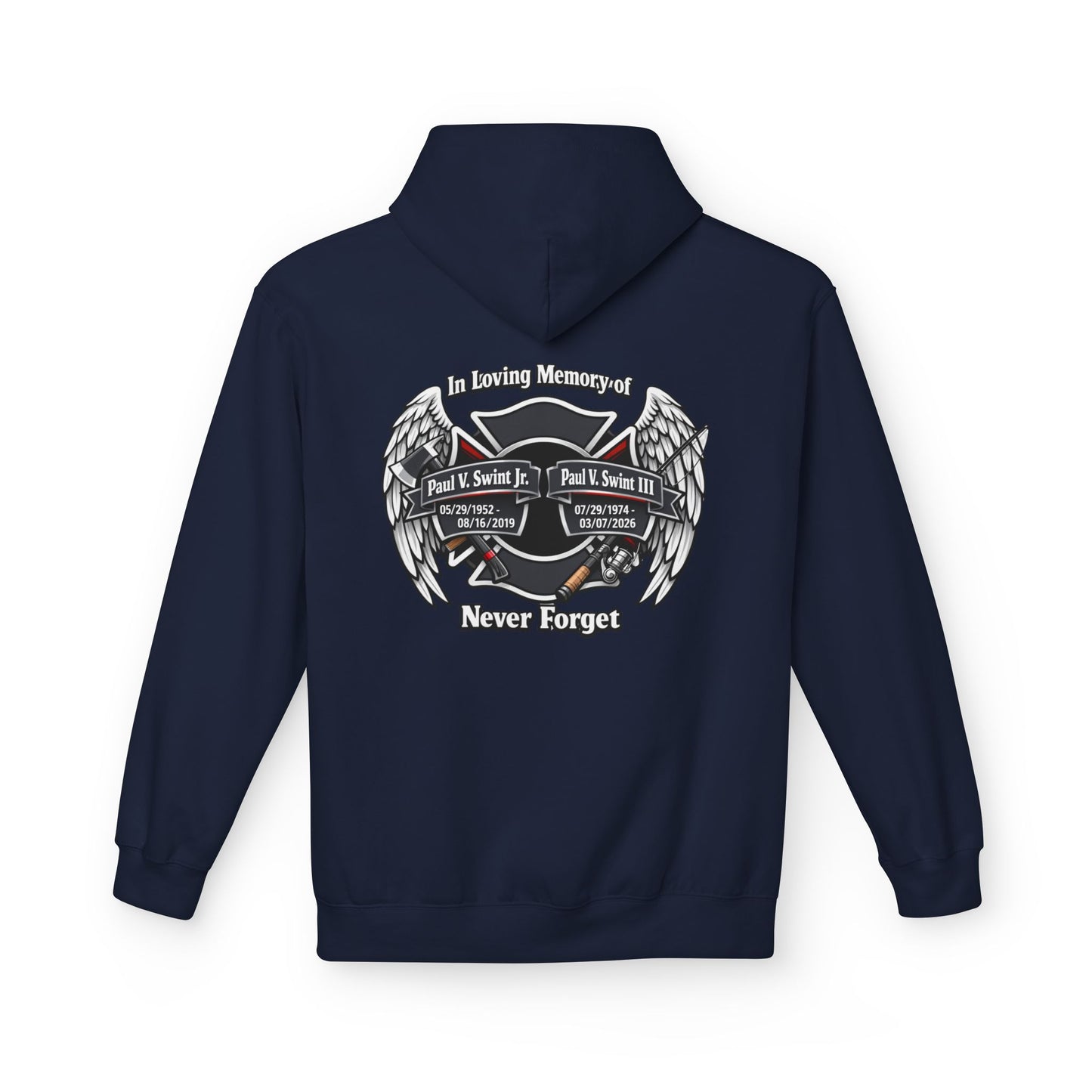 Memorial 'Never Forget' Hoodie — In Loving Memory Tribute Sweatshirt