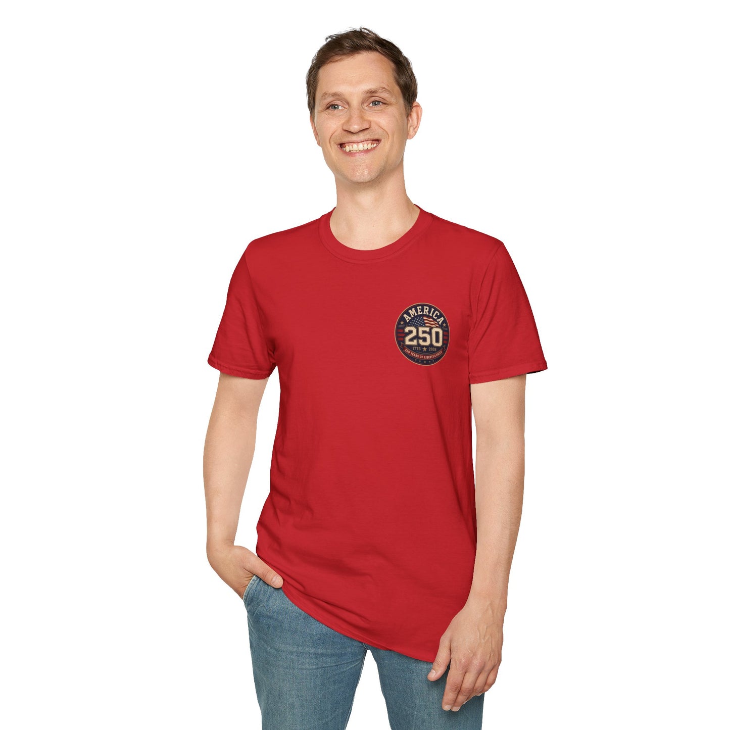 America 250 Firefighter Patriotic Graphic Tee