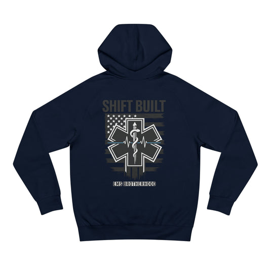 Shift Built EMS Brotherhood Hoodie | Paramedic Star of Life, American Flag