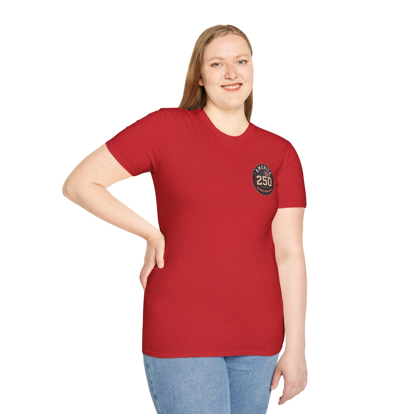 America 250 Firefighter Patriotic Graphic Tee