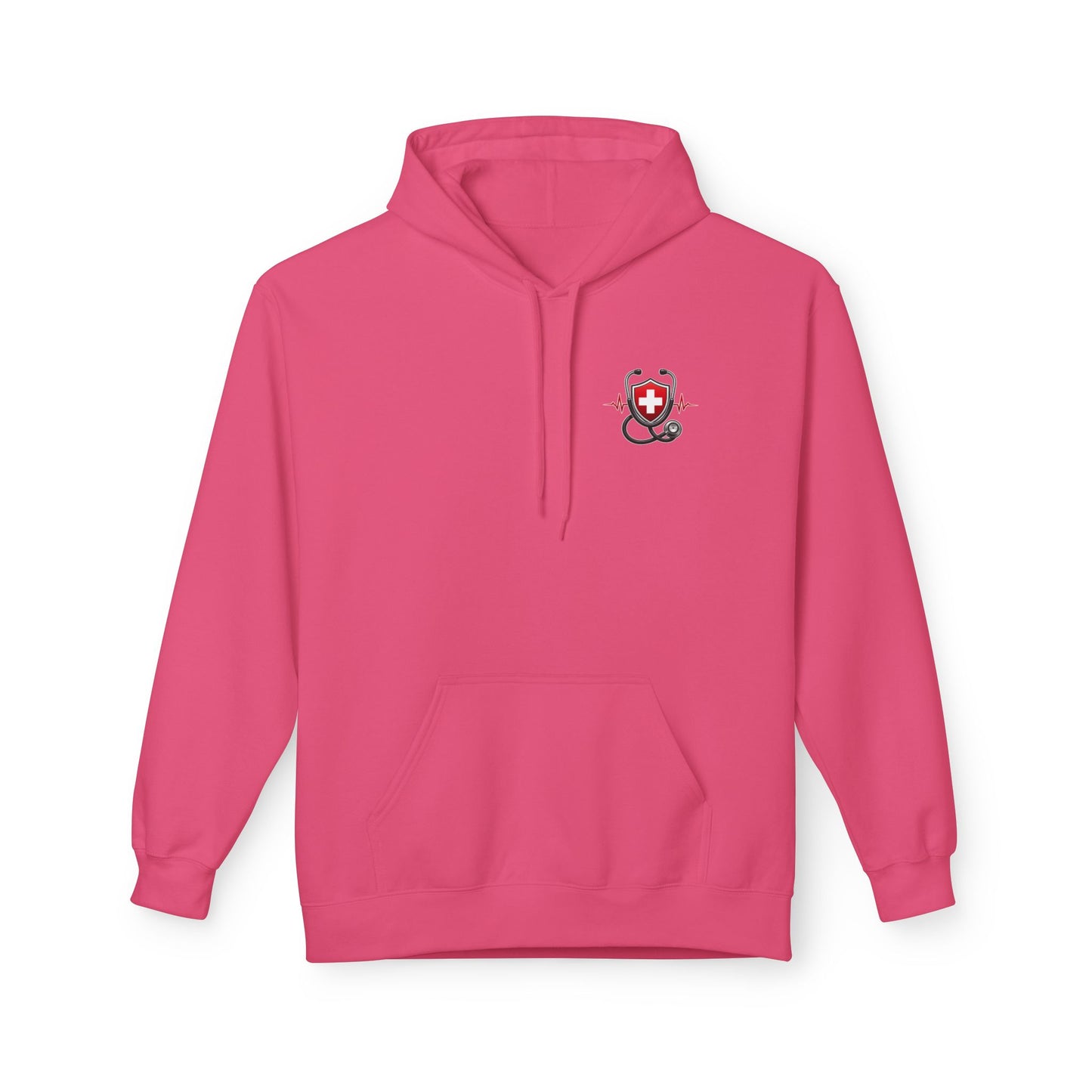 ER Nurse Hoodie - "Present in Chaos, Fueled by Caffeine & Compassion" Medical Staff Pullover