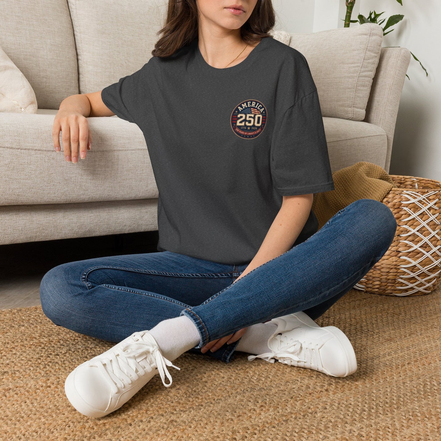 America 250 Firefighter Patriotic Graphic Tee