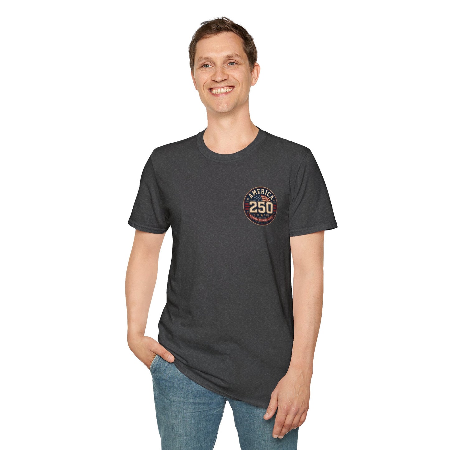 America 250 Firefighter Patriotic Graphic Tee