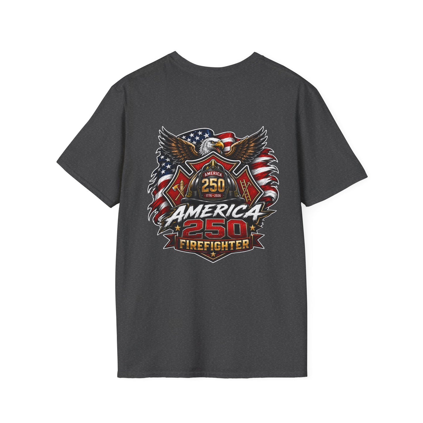 America 250 Firefighter Patriotic Graphic Tee