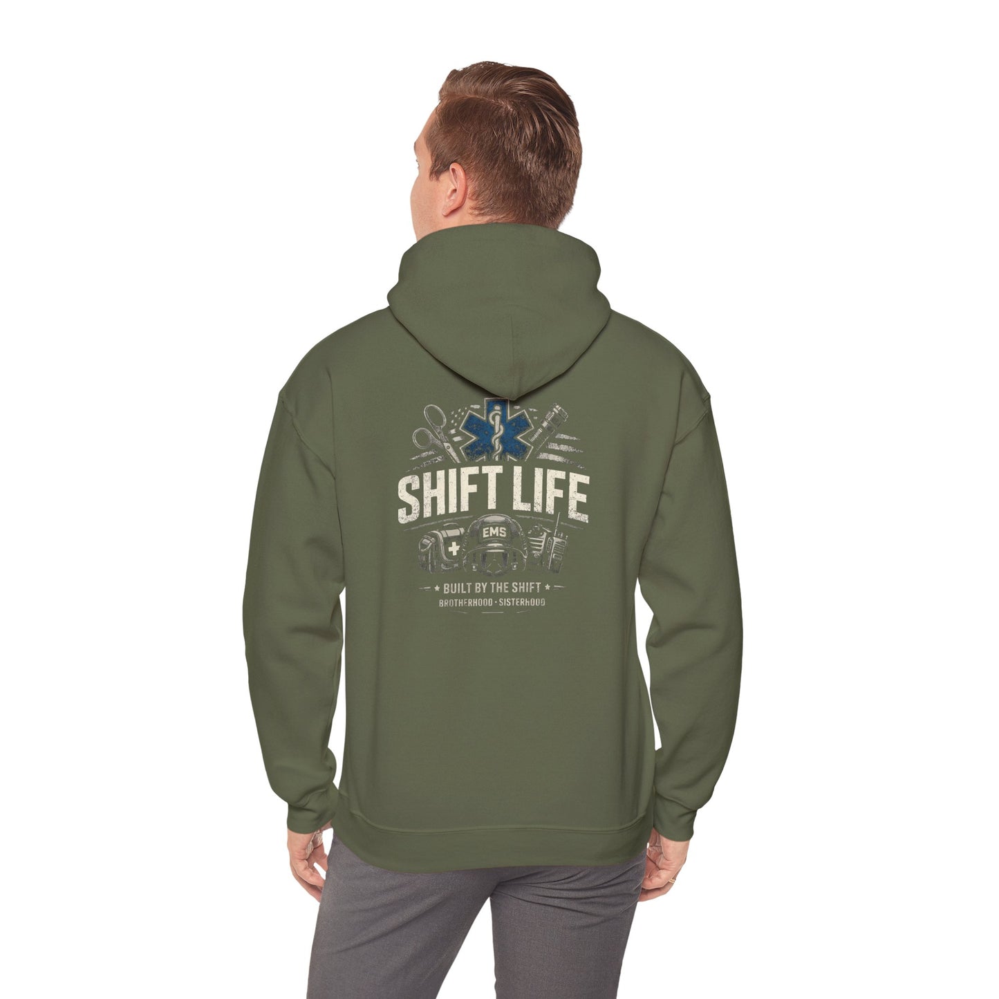 Shift Life EMS Paramedic Hoodie | Ambulance Rescue Emblem
