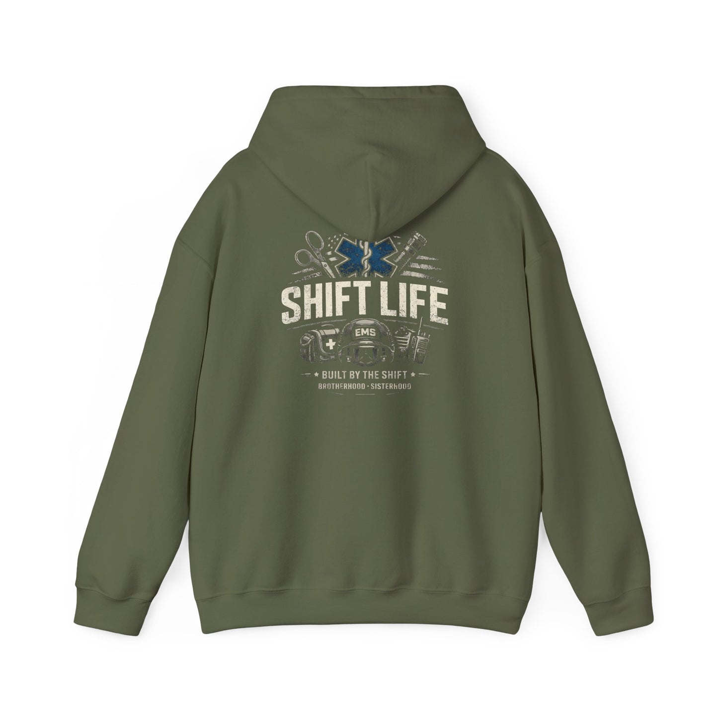Shift Life EMS Paramedic Hoodie | Ambulance Rescue Emblem