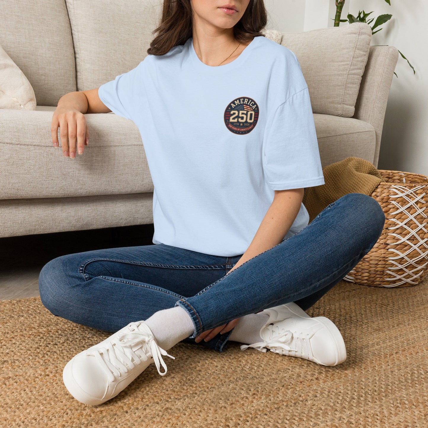 America 250 Firefighter Patriotic Graphic Tee